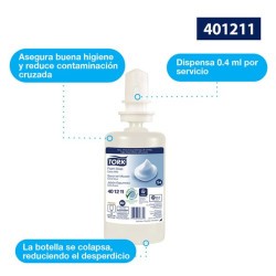 Jabón Espuma Premium para Manos Tork 1/6 Clave: 401211