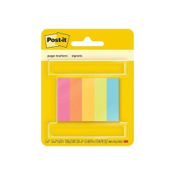 Marcapáginas 3M Post-It Adhesivos Neón 1.5 X 5 cm C/5 Piezas Clave:  17745