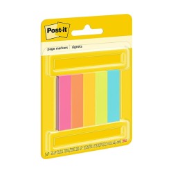 Marcapáginas 3M Post-It Adhesivos Neón 1.5 X 5 cm C/5 Piezas Clave:  17745