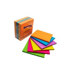 Notas Adhesivas Memotip Neón 3 X 3 Janel 17741
