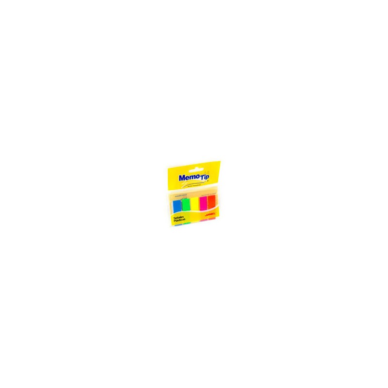 Banderitas Adhesivas Memotip Neón 15 X 50 mm Janel 17742