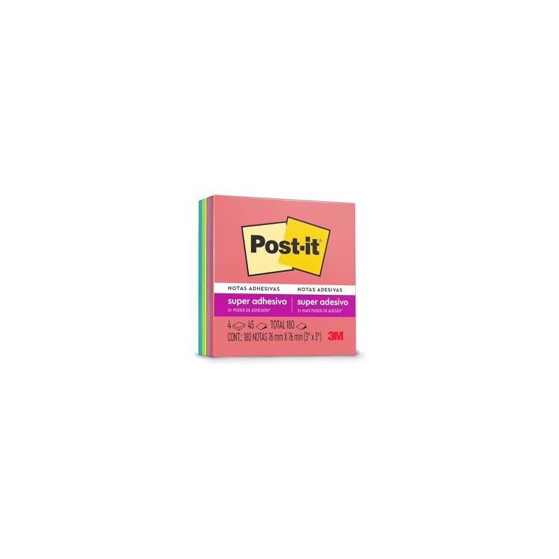 Notas Super Adhesivas Post It Style 76 mm X 76 mm 3M Clave: 17744