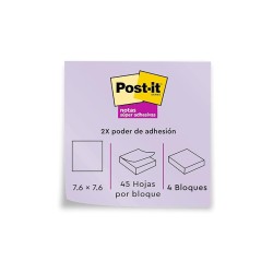 Notas Super Adhesivas Post It Style 76 mm X 76 mm 3M Clave: 17744