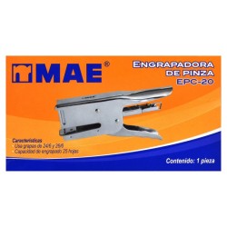 Engrapadora de Pinza Cromada Mae 1/1 Clave: 17752